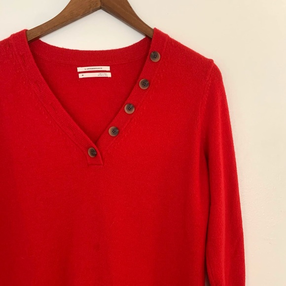 Anthropologie Serena V-Neck Sweater in Red - Picture 4 of 6